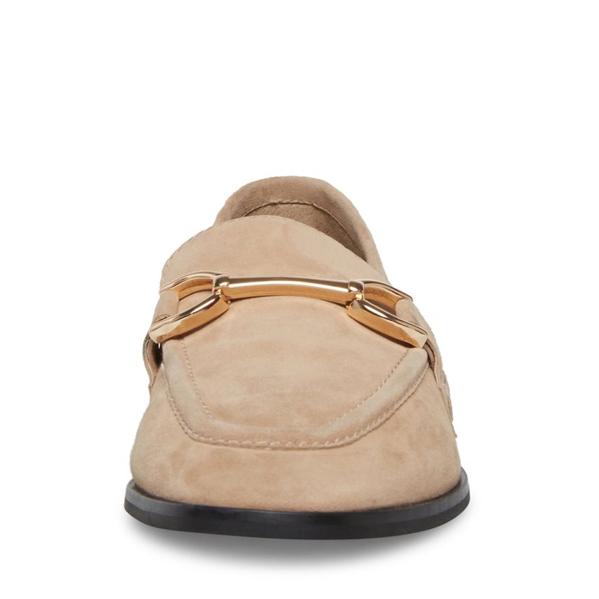 Loafers Steve Madden Carrine Gamuza Mujer Beige | ES GI2E4S